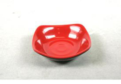 Picture of Melamin red S.Q. DEEP PLATE #1 (9.5cm)(12)